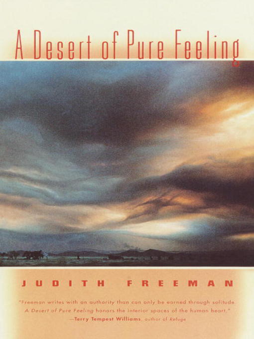 Title details for A Desert of Pure Feeling by Judith Freeman - Available